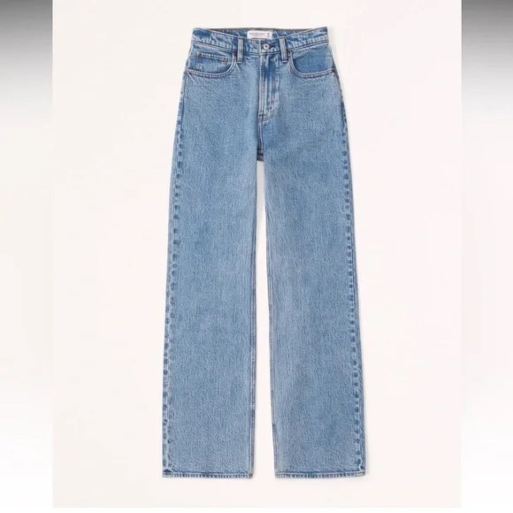 Abercrombie & Fitch The 90s Relaxed Jean High rise jeans Medium Wash 31 - Picture 9 of 9